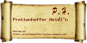 Prettenhoffer Helén névjegykártya